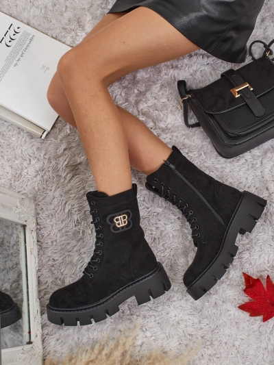 Royalfashion Női Milloze worker stílusú bokacsizma