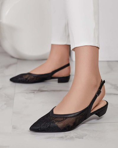 Royalfashion Női a'la ballerina szandál csipkével Benoce