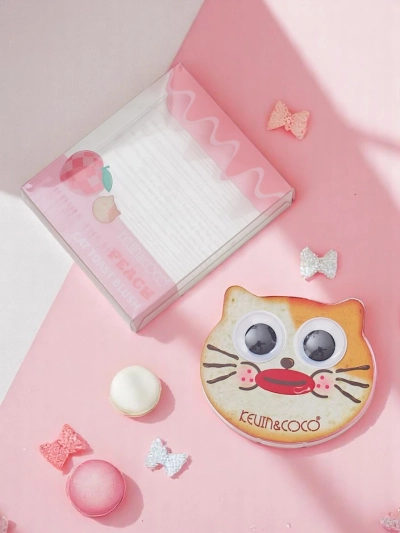 Kevin&Coco Cat Toast Blush Púder Rózsaszín Barma
