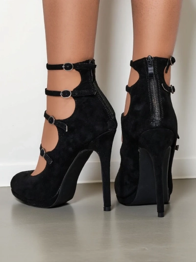 Royalfashion Női Stiletto Magassarkú Heels Pántokkal Celose