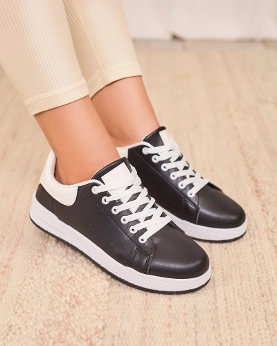 Royalfashion Fekete-fehér női sportcipő Classic Vibes