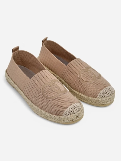 Női Callisto espadrilles világosbarna lapos sarkú ökológiai bőr