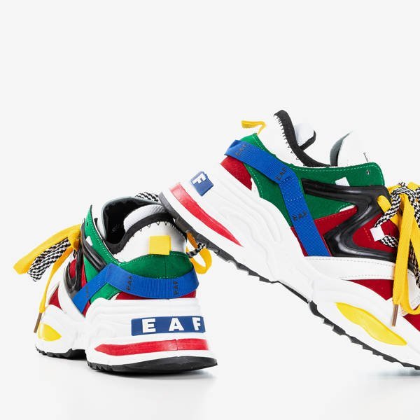 OUTLET Többszínű női tornacipő vastag talppal Eafi - Lábbeli