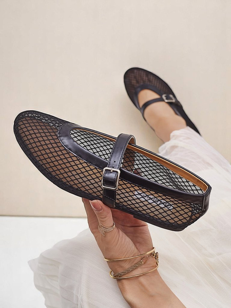 Royalfashion női, áttört mintázatú balettcipők pánttal Naommi