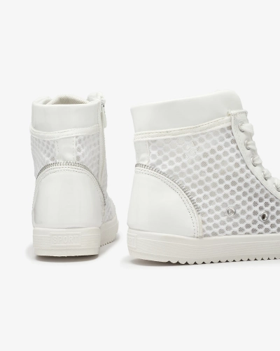 Fehér lány magas szárú tornacipő Borris- Footwear