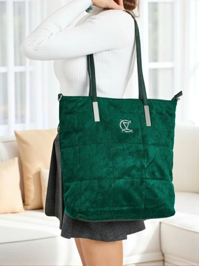 Caryenne női shopper táska öko velúr