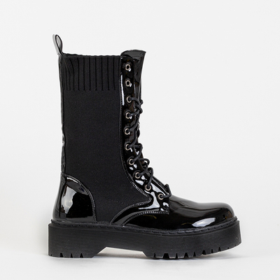 Fekete táskák rugalmas betéttel Kukizo- Footwear