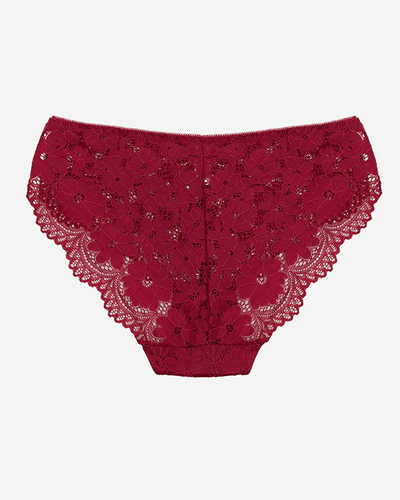 Csipke barna Női brazil bugyi - Fehérnemű