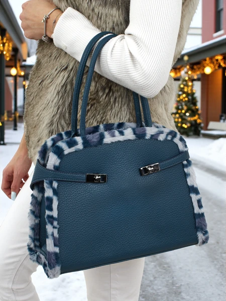 Kis női táska öko bőrből, leopárdmintával, Panthory