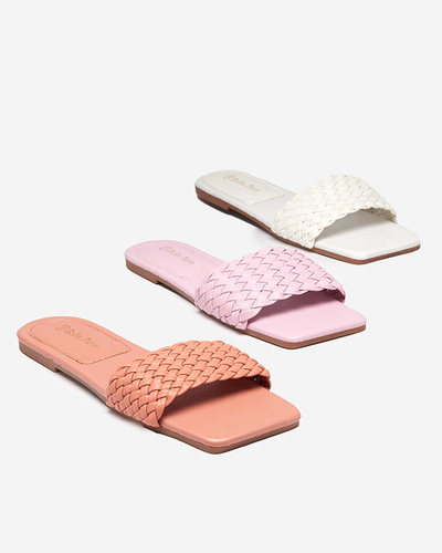 Fonott csíkos női korallpapucs Netyka - Lábbeli