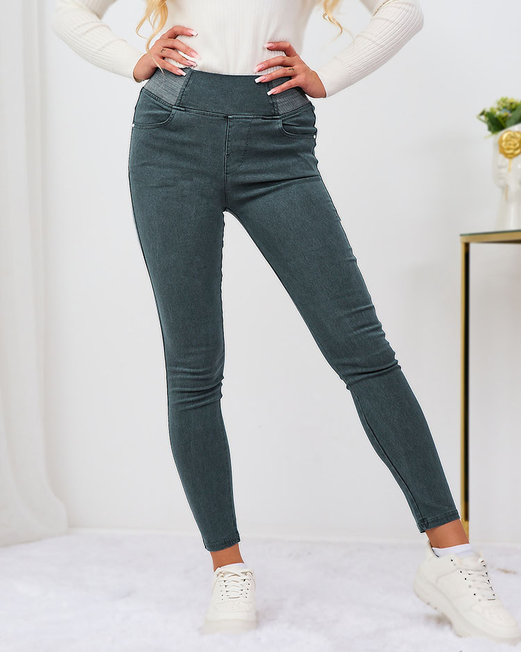 Royalfashion Kék női teggings nadrág