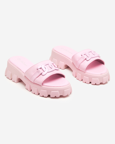 OUTLET Violet női papucs vastagabb talpon Inza-Shoes