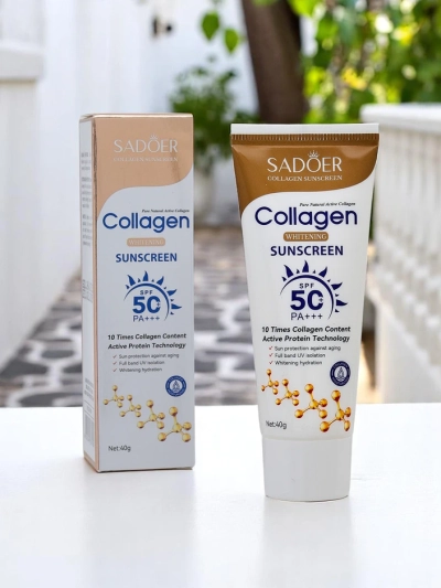 Sadoer napvédő krém SPF 50 kollagénnel