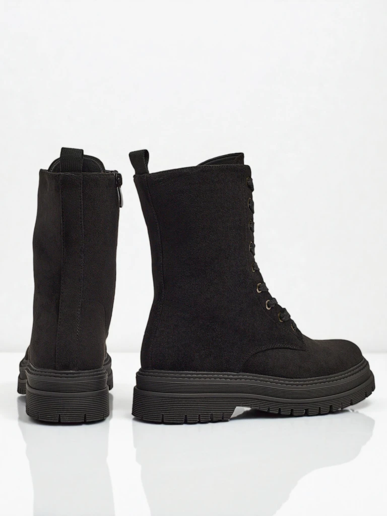 Női öko velúr worker stílusú bokacsizma Molistea