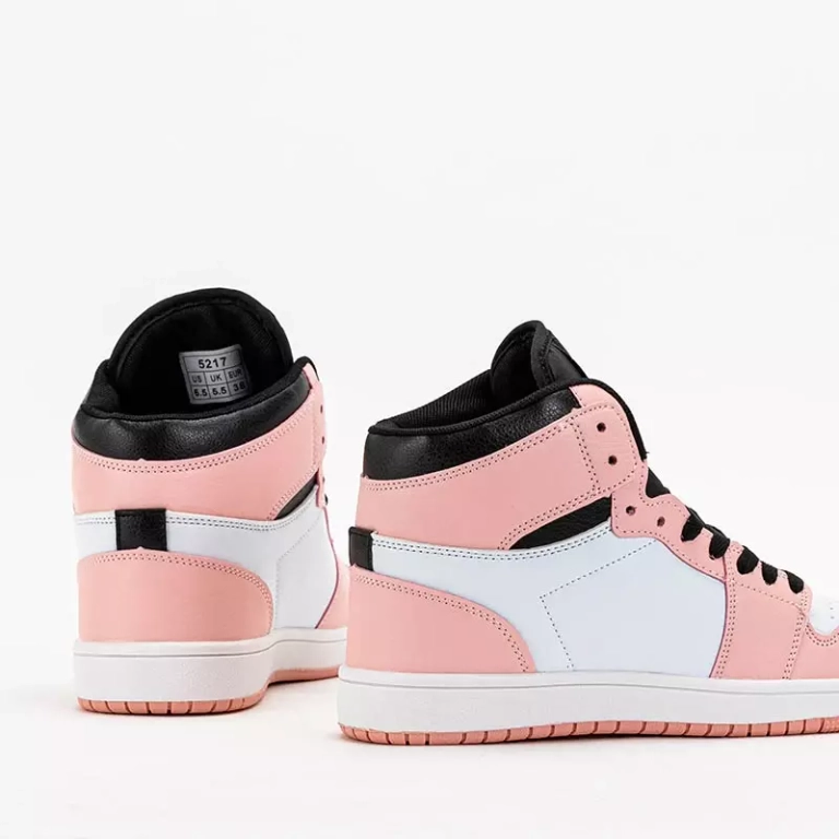 OUTLET Sportos rózsaszín és fekete női csizma Kamal- Footwear