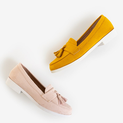 Mustár rojtos női cipők Atrugiel - Cipők