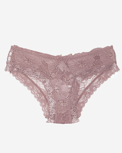 Női barna és lila csipkebugyi - Fehérnemű