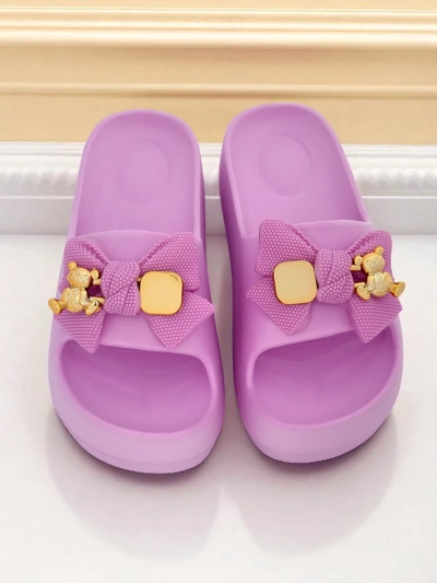 Royalfashion Női gumipapucs dekoratív masnival Alday