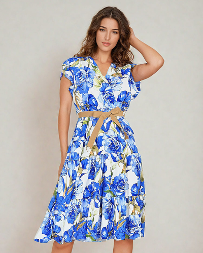 Royalfashion Női midiw virágos ruha