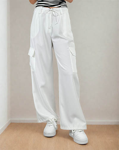 Royalfashion Női széles nadrág zsebekkel