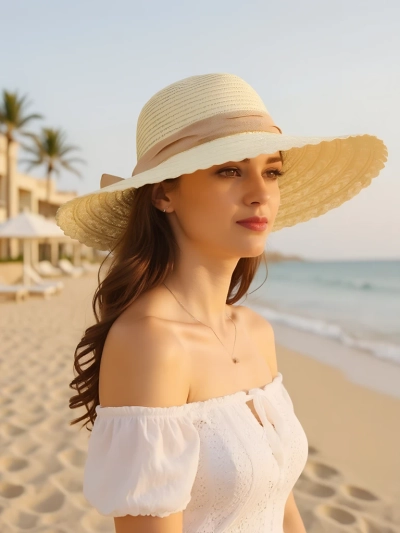 Royalfashion Női szalmakalap Mira Flare