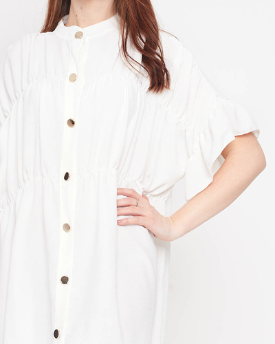 Fehér térdig érő női ruha - Ruházat