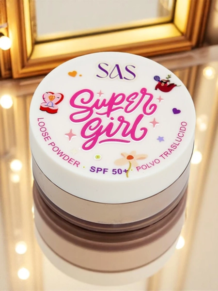 Laza púder SPF 50-zel Arany Ragyogás