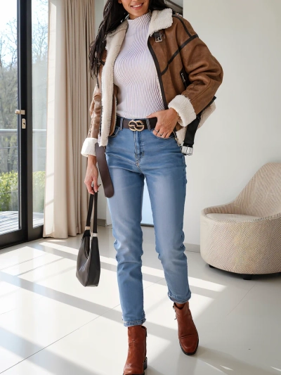 Royalfashion Női Pamut Mom Farmer