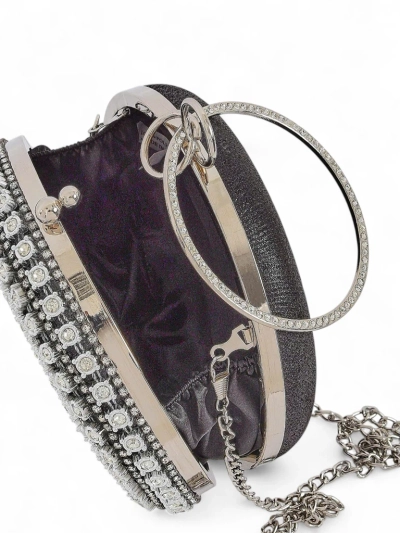 Royalfashion Női borítéktáska cirkóniával Elira Noir
