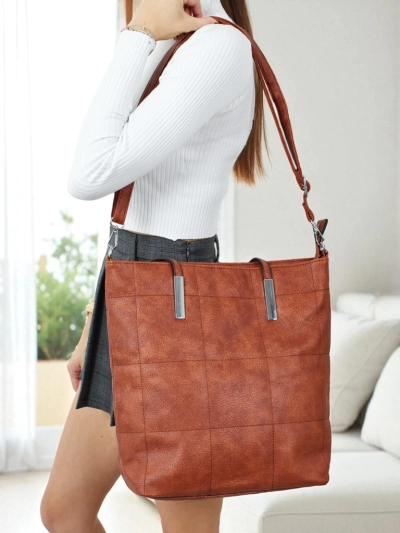Tessira női shopper táska, öko bőr