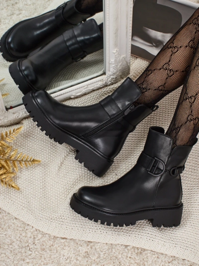 Marques női öko bőr bokacsizma