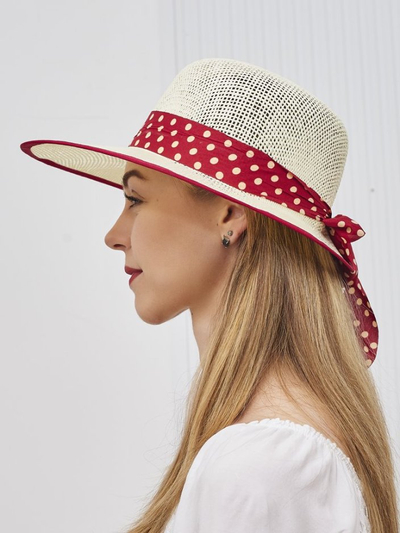 Royalfashion Női szalmakalap Dotelle