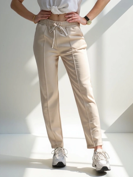 Royalfashion egyenes női nadrág viszkózból