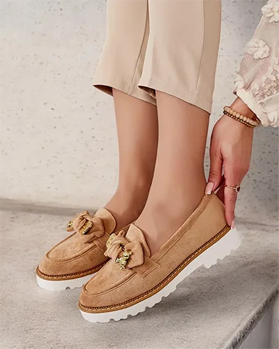 Royalfashion Női mokaszinok masnival Ezizer