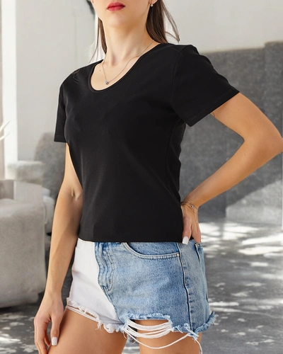 Royalfashion Női Pamut Póló Csipkével a Hátán