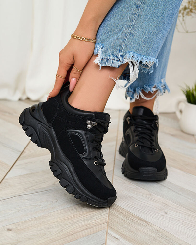 Royalfashion Fekete női tornacipő Aherot