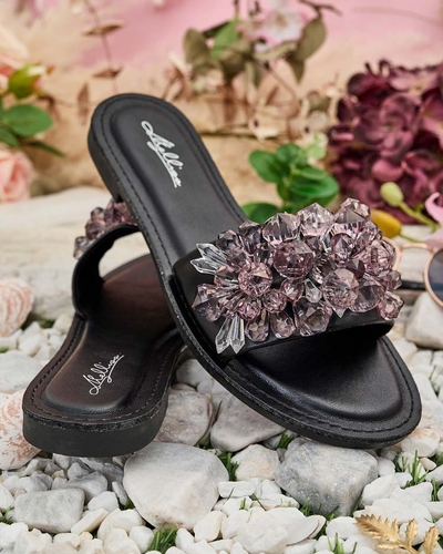 Royalfashion Női Loberra strasszos flip-flop