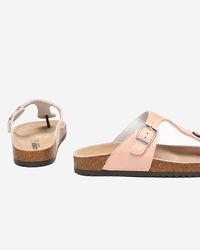 OUTLET Rózsaszín női eco velúr Sodifo-cipő. Cipő