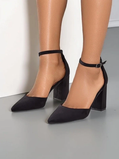 Royalfashion Női eco-suede magassarkú Caldeno