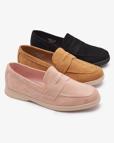 Női öko-szarvasbőr mokaszin rózsaszínben Daffer- Footwear