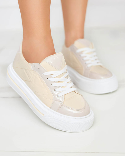 OUTLET Bézs színű női sportcipő Smaqo - Lábbeli