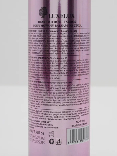 Luxelux Illatos testápoló balzsam Szív Tabuk Nélkül 220 g
