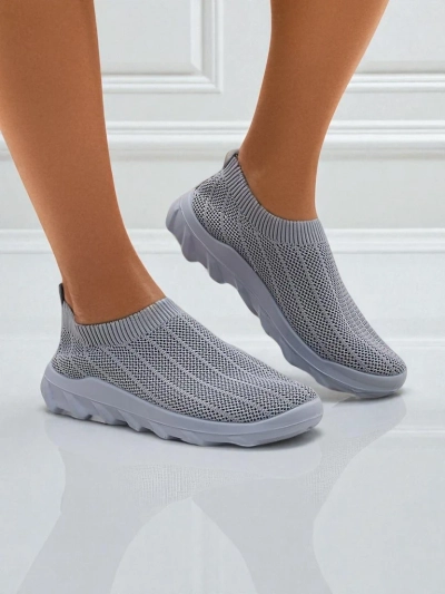 Silvana galambszürke női sneakerek - kényelmes slip-on cipők a városba