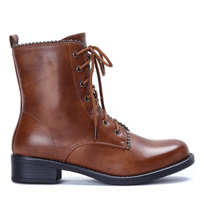 Brązowe workery Roksana - Obuwie