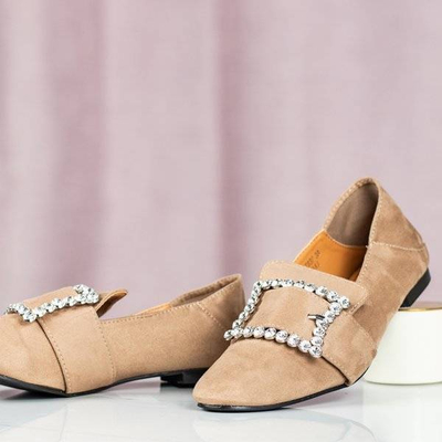 OUTLET Barna mokaszin Morandi díszítéssel - Cipő