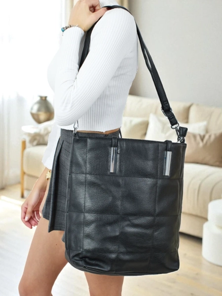 Tessira női shopper táska, öko bőr