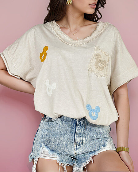 Royalfashion Női póló foltokkal