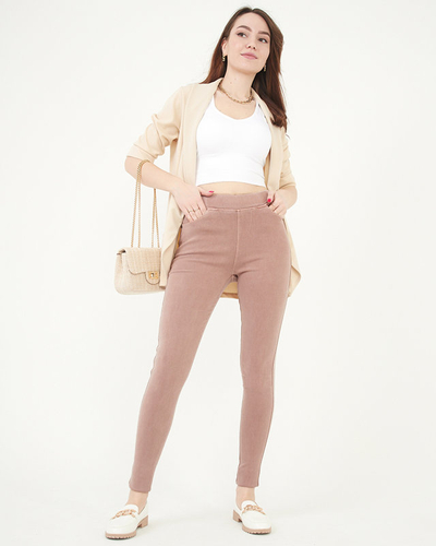 Klasszikus rózsaszín női tregging - Ruházat