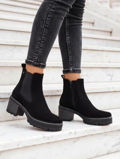 Royalfashion Eco-suede női bokacsizma Segori