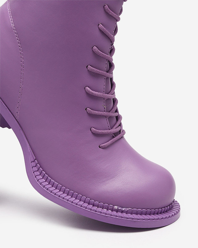 Női lila bokacsizma a Garcet-Shoes poszton